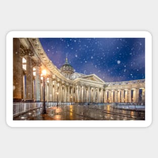 Kazan Cathedral in Saint Petersburg, Russia Sticker